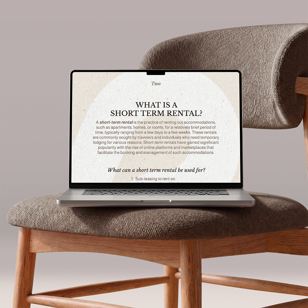 Securing your first Short Term Rental